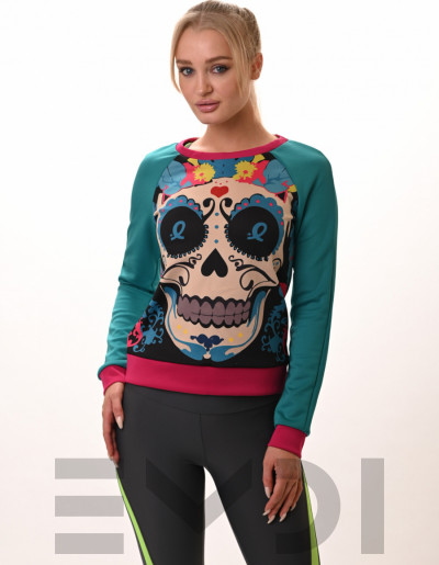 Футболка женская с длинным рукавом